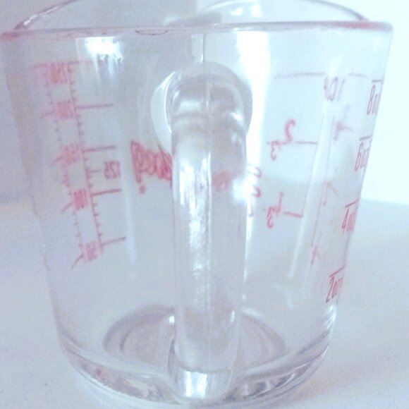 Vintage Fire King - Anchor Hocking Glass Measuring Cup 8 oz/1 Cup - Picture 5 of 11